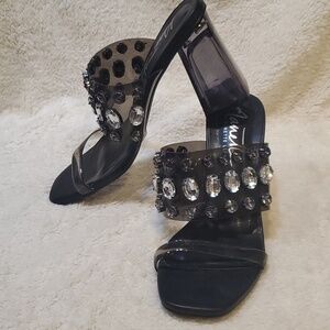 Nanette Lepore Metallic Sandals SZ 6